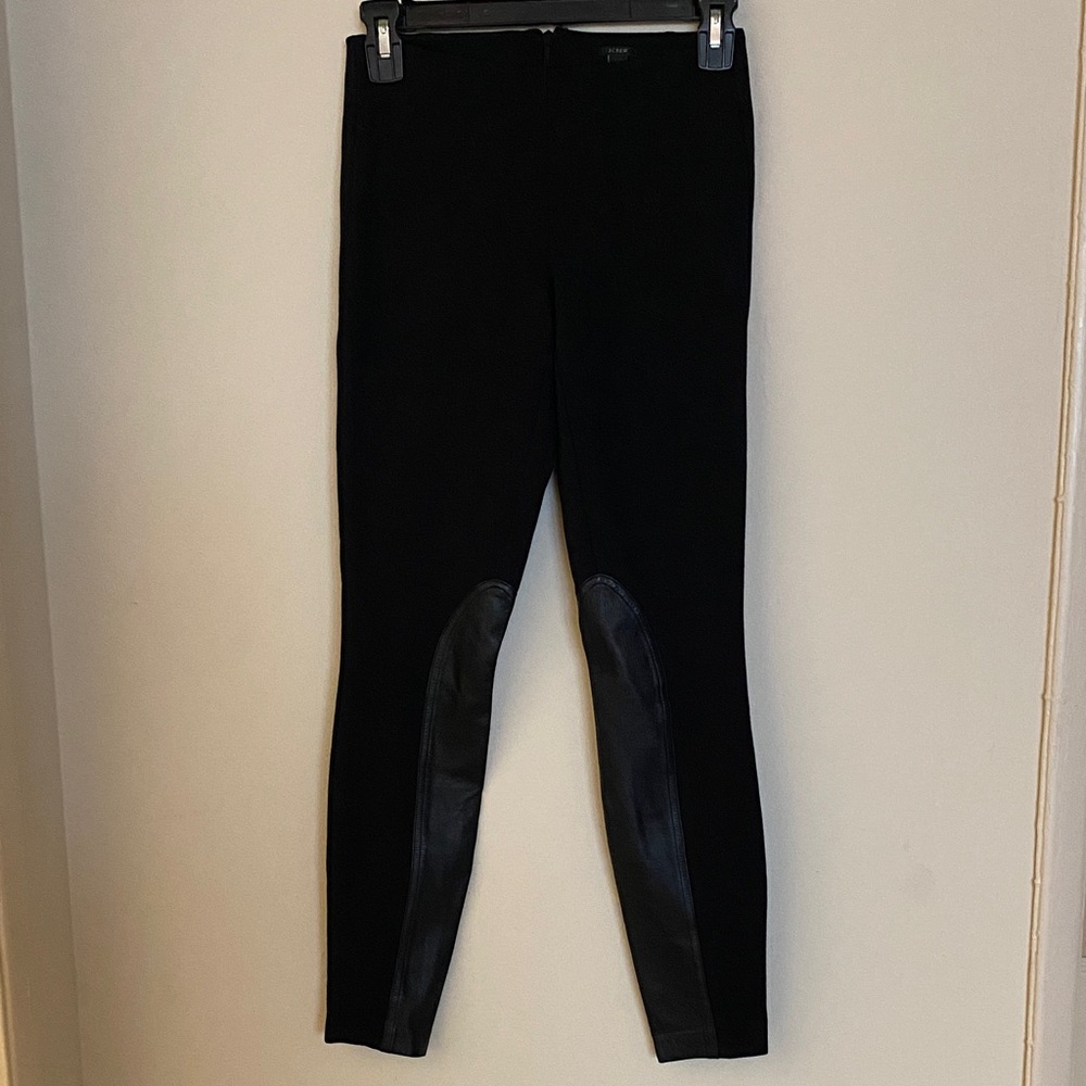Black Riding Pants with authentic Leather Accents